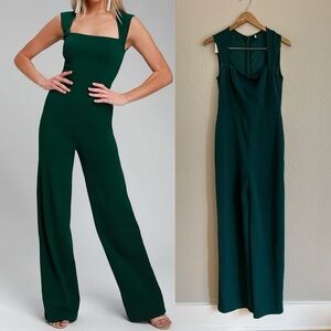 Enticing Endeavors Emerald Green Jumpsuit